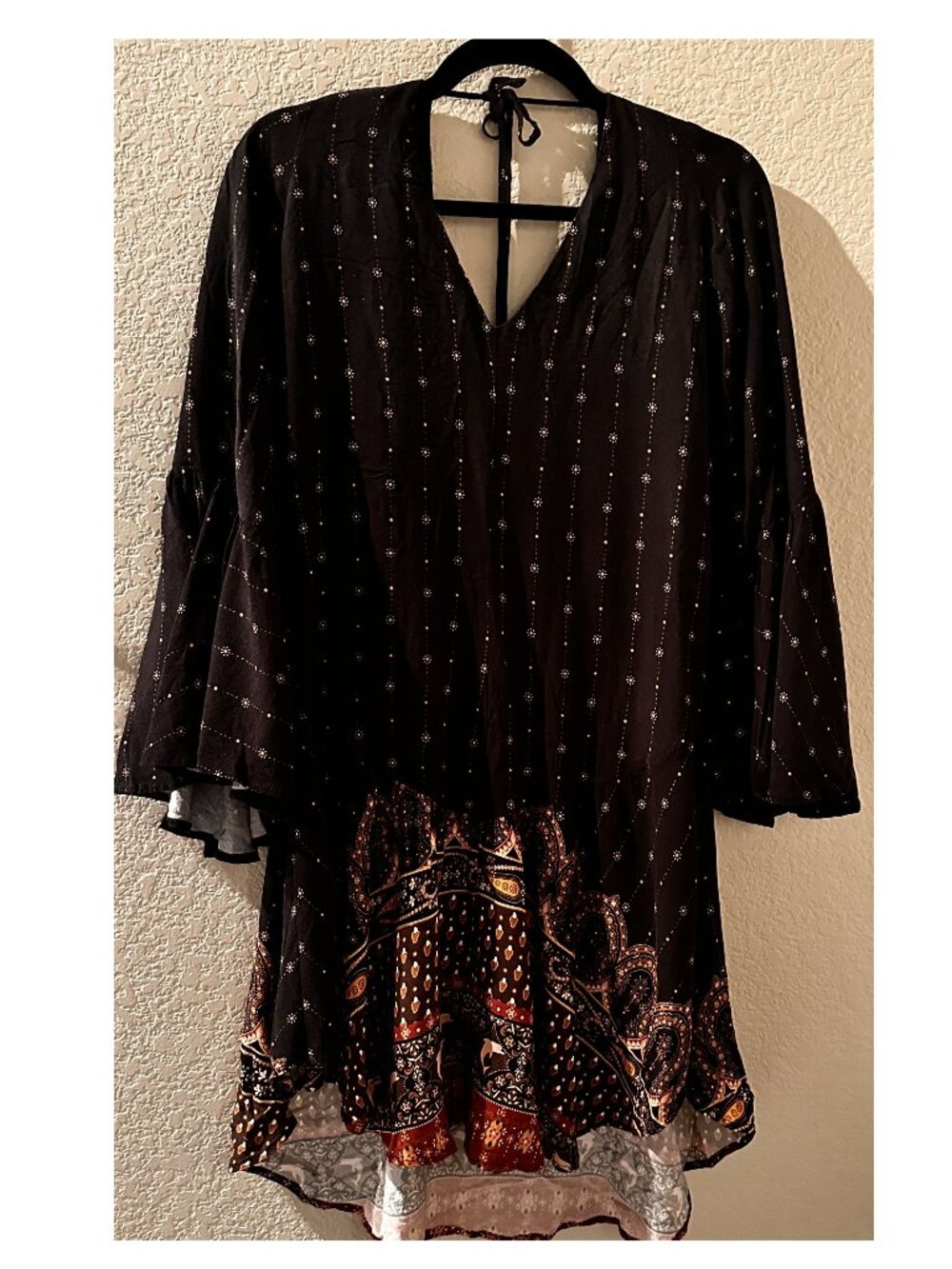 FARM Rio Brazil Lendária Scarf Print Mini Dress